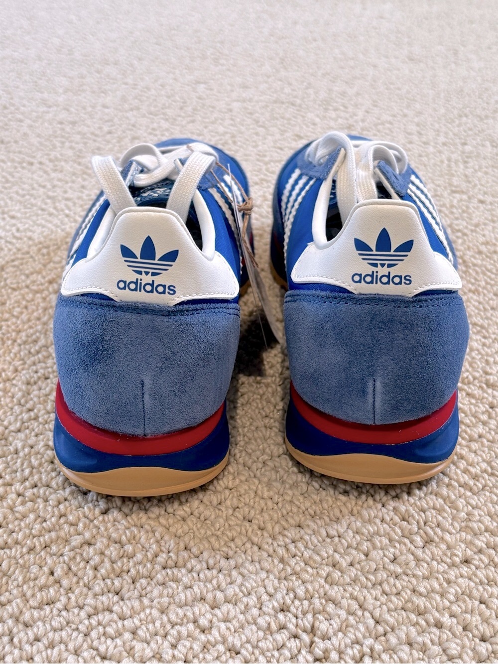 New adidas Kids SL 72 RS J Sneakers in Royal Blue, White & Red Accent - Picture 5 of 6